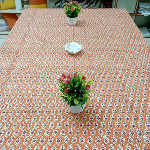 Chemin de table moderne en coton écologique fait main de luxe, imprimé floral indien, personnalisable, lavable, durable, pour la maison et les fêtes - Product Image 1