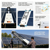 Robot de nettoyage de panneaux solaires suspendus télécommandé X6, nettoyage à sec et humide pour centrale photovoltaïque