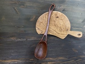 Modern Style Eco-Friendly Wood <b>Spoon</b> for Soup and Porridge Factory Direct with Mirror Polish Kitchenware wooden <b>Serving</b> <b>Spoon</b> - Product Image 2