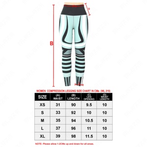 Blaze Fight Wear Leggings de yoga à taille élastique personnalisée de qualité supérieure Pantalon-Élasthanne durable/polyester antibactérien extensible dans les quatre sens - Product Image 6