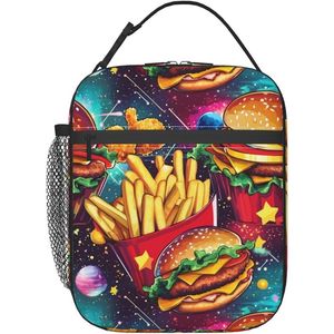 Borsa Termica Riutilizzabile per Pranzo, Contenitore Isolato per Hamburger, per Uomini e Donne, Ideale per Lavoro, Viaggi, Picnic ed Escursioni - Product Image 1