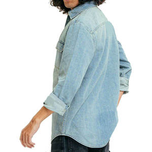 Chemise en jean sur mesure pour homme 100% coton respirant et coloris personnalisé – Artisanat de qualité supérieure - Product Image 6