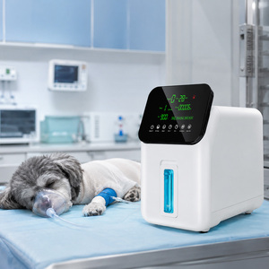 Aurboic Animals Tragbares Atempflegesystem für die häusliche Gesundheitsversorgung von Katzen und Hunden, tragbarer Sauerstoffkonzentrator 5L - Product Image 1