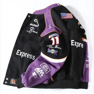 Custom Graffiti Varsity Jacket Baseball Letterman jackets custom Manufacture <b>Button</b> closure varsity jacket for men - Product Image 3