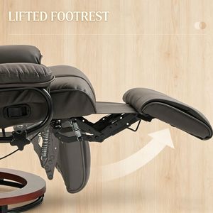 Sedia da Ufficio Direzionale dal Design Contemporaneo, Altezza Regolabile, Comoda in Materiale PU, Girevole con Poggiatesta Regolabile per Scrivanie - Product Image 5