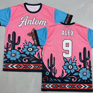 Camisetas Personalizadas para Equipos con Sublimación de Tinta, 100% Poliéster/Algodón, Cuello Redondo, Talla Grande para Hombre - Product Image 1