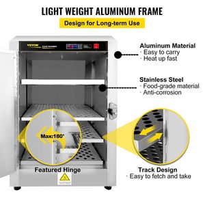 Per le norme UL testato Hot Box 16 "x 22" x 24 "attrezzatura per la ristorazione quattro padelle usa e getta da banco Pizza Empanada riscaldamento più caldo - Product Image 4