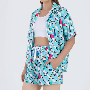 Conjunto Deportivo Cortavientos para Mujer, Chaqueta Ligera Personalizada, Pantalones Cortos, Traje Deportivo para Correr, Entrenamiento Físico - Product Image 3