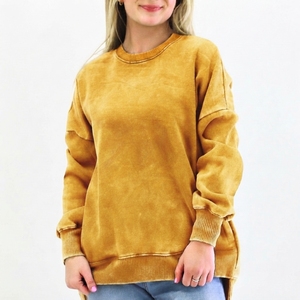 Sudadera de Mujer con Lavado Ácido, Diseño de Alta Calidad, Ropa de Moda para Uso Diario con Logotipo Personalizado, Fabricación Directa de Fábrica - Product Image 4