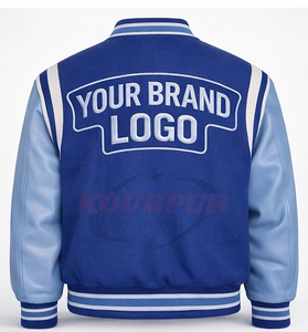 Chaquetas Varsity Personalizadas al por Mayor, Chaquetas de Béisbol Bordadas OEM, Proveedor de Marca Privada, Lana/Cachemira - Product Image 4