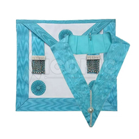 Écusson maçonnique personnalisable de haute qualité à marque privée, brodé avec motif carré 3D, en toile, lavable, avec épingle de sûreté, vente en gros