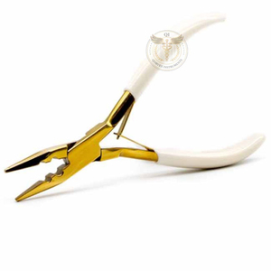 Outils d'extension capillaire en acier inoxydable de haute qualité 2026, pinces à extensions capillaires avec logo personnalisé - Product Image 2