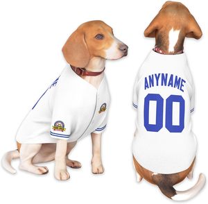 Maillot de baseball personnalisé pour chien, marron, en maille respirante, sans manches, imprimé par sublimation, antibactérien, avec nom et numéro, en polyester - Product Image 5