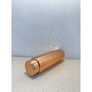 Pure Copper Water Bottle Royal Hammered Finish Solid Ayurvedic Wellness Bottle Leak Proof & Seamless Design for Gym Yoga - Product Image 2