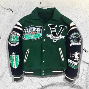 Varsity Jacket Manufacturer,Custom College <b>Sweater</b> Jacket Football Jersey Men,Wholesale Blank Men Baseball Jacket - Product Image 1