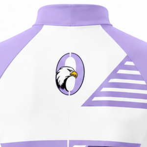 Lavender White <b>Cycling</b> Jersey <b>Shorts</b> Set <b>Short</b> Sleeve Full Zip Quick Dry <b>Padded</b> Bicycle Racing Uniform Team Training Sportswear - Product Image 4