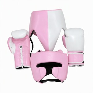 Ensemble de boxe en cuir personnalisé, gants de kick-boxing et protège-tête, équipement d'entraînement de combat, équipement de sparring OEM - Product Image 6