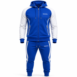 Survêtement unisexe personnalisé 2 pièces, coupe oversize, écologique, imperméable, léger, décontracté, 100 % coton, à capuche, respirant, couleur unie - Product Image 4