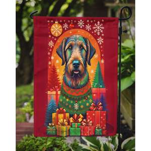 Irish Wolfhound Holiday Christmas Garden Flag Multicolor Mailbox Bannière de cour décorative pour Patio Artwork et parterres de fleurs - Product Image 3