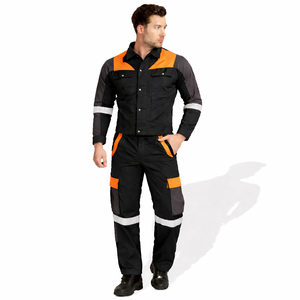 Durable Cotton Anti-static <b>Construction</b> Safety <b>Uniform</b> Industrial Workwear Coverall Multi Pocket Protective Clothing <b>for</b> Workers - Product Image 1