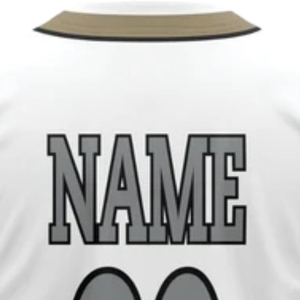 Camiseta de Béisbol Personalizada para Hombre, con Botones, en Oro Blanco, Transpirable, Uniforme Deportivo para Equipos de Softbol - Product Image 6