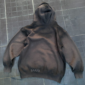 Sweat-shirt à capuche imprimé gothique pour homme, coupe ample, 100% coton tricoté, design streetwear automne, poche avant, manches classiques - Product Image 2