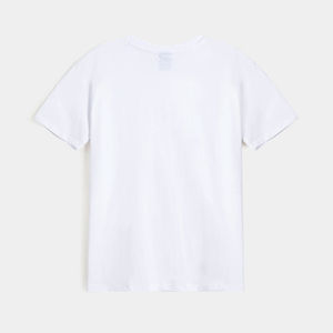 T-shirt décontracté pour homme, blanc, 100% coton, anti-rides, manches courtes, col rond, coupe classique - Product Image 6