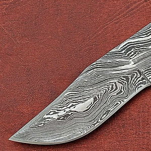 Handmade Damascus Steel Blank <b>Blade</b> <b>Craft</b> Blank for Custom Making DIY Projects Handle Assembly Workshop Applications - Product Image 4