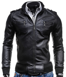 Vestes en cuir pour hommes de haute qualité, dernier design ELITE CRAFT INDUSTRY, nouvelle arrivée hiver, service OEM, fermeture éclair intégrale tendance - Product Image 1