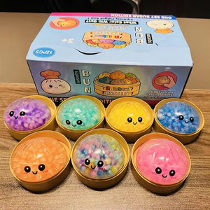 ขนมปังนึ่งสีรุ้งขายส่ง, ขวดลาวา TPR, ของเล่นบีบคลายเครียดแบบลูกปัดเด้งคืนรูปช้า - Product Image 1