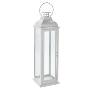 Linterna Colgante Vintage con Acabado Blanco al por Mayor, Linterna Decorativa de Mesa y Colgante para Decoración del Hogar y Bodas - Product Image 1