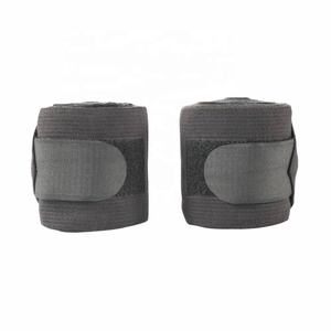 Vendas para patas de caballo verdes de fieltro no tejido para entrenamiento, viajes y uso en establos, protección equina para patas durante el transporte. - Product Image 5