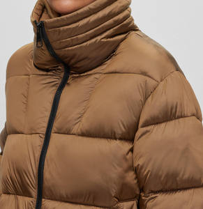 Prix d'usine OEM – Manteau matelassé chauffant personnalisé pour femme, écologique, avec doublure en nylon, imperméable et respirant, style décontracté - Product Image 4