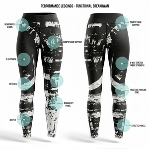 Fabricant de vêtements personnalisés, leggings imprimés sur mesure, streetwear, leggings de sport, design de logo personnalisé, pantalons de sport - Product Image 2