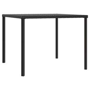 Conjunto de Comedor Grande para Jardín, Ratán PE Negro con Acero con Recubrimiento en Polvo, Muebles Elegantes para Exteriores - Product Image 5