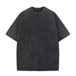 New Arrival Oversized Acid Washh <b>Hip</b> Hop T-Shirt High Quality Cotton Solid Pattern Breathable Quick Dry Brand T-Shirts <b>for</b> Men - Product Image 5