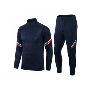 Ensemble de survêtement de football teint en pièce de haute qualité pour l'automne, respirant, pour l'entraînement et le jogging, avec logo personnalisé, léger, pour hommes - Product Image 4