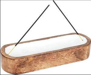 Quemador de Incienso de Madera de Acacia Hecho a Mano, Religioso, 100% Natural, Forma Rectangular, para el Hogar, Ramadán, Oud, Bakhoor - Product Image 6