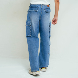 Pantalones Vaqueros Personalizados de Moda, Nuevos, de Alta Calidad, Elásticos, Casuales, Azules, Bordados, para Hombre - Product Image 3