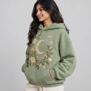 Womens pullover <b>hoodies</b> with personalized <b>stitched</b> designs soft interiors and modern cuts for clothing retailers - Product Image 2
