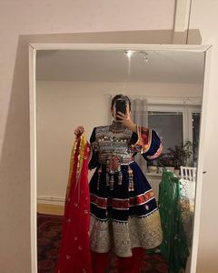 Vintage Modern Afghan Kuchi Wedding <b>Dresses</b> Lace Long Sleeves Handmade Embroidery Chiffon Custom Styles <b>All</b> Seasons - Product Image 2