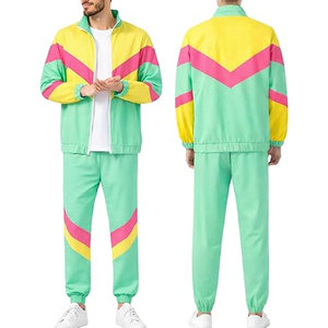Mens Track Suits Halloween Costumes Retro Tracksuit Windbreaker Sportswear Casual Streetwear Fashion Athletic Jacket <b>Pants</b> - Product Image 6