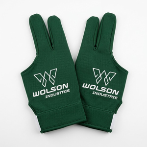 Guantes de Snooker de Tres Dedos Wilson Industry Premium, Ajuste Cómodo para Jugadores Profesionales de Billar, Poliéster/Lycra - Product Image 1