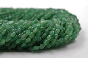 ลูกปัดมรกตแซมเบียธรรมชาติคุณภาพสูง4-7มม. อัญมณีทรงรีเรียบอัญมณีหลวมสำหรับการทำเครื่องประดับ - Product Image 3