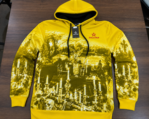 Sudadera con Capucha Amarilla de Terror para Fiesta de Halloween, Sudadera con Capucha Personalizada con Gráficos, Fabricante Mayorista, Logotipo de Marca Personalizado - Product Image 6