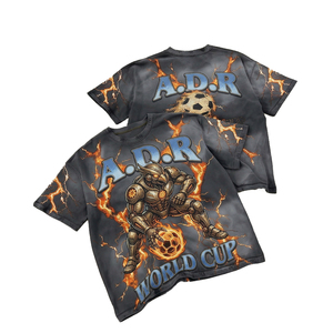 T-shirts en coton tricoté 100 % pour hommes, coupe classique, 300 grammes, écologiques, respirants, pour la vente en gros, personnalisables, graphiques, formels, délavés à l'acide - Product Image 1