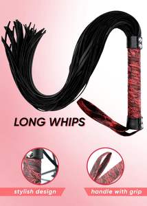 Nouvelle fouet en cuir élégante avec manche tressé et pompons raffinés, conçue pour une précision et une puissance accrues. - Product Image 6