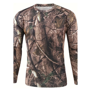 Chemise de chasse en toile camouflage d'hiver en gros, taille personnalisée, vêtements anti-UV et anti-soleil pour hommes, femmes, unisexe, respirants - Product Image 1