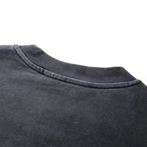 เสื้อยืดโอเวอร์ไซส์ทรงบ็อกซี่สองชั้น พิมพ์ลาย DTG ผ้าคอตตอนหนา 250 GSM สำหรับผู้ชาย พร้อมโลโก้ด้านหน้า - Product Image 3