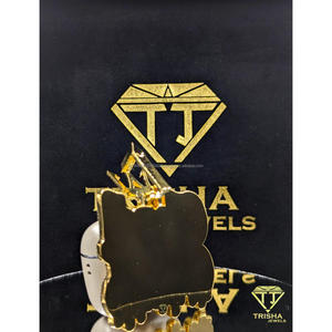 Colgante Personalizado Estilo Drip con Nombre 'Chad Ocho', con Diamantes Moissanite VVS, Chapado en Plata de Ley 925, Joyería Hip Hop de Trisha Jewels - Product Image 5